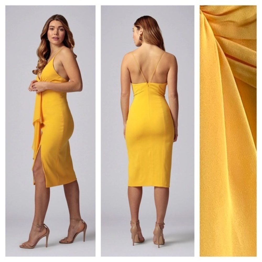 Jay Godfrey JAYGODFREY Sunflower Yellow Carlo Sheath Dress 2